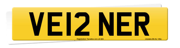 Registration number VE12 NER